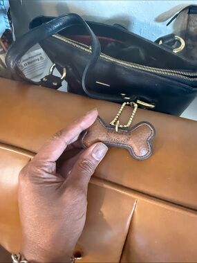 MCM Black Leather Shoulder Bag with Gold Hardware and coin holder bundle kim